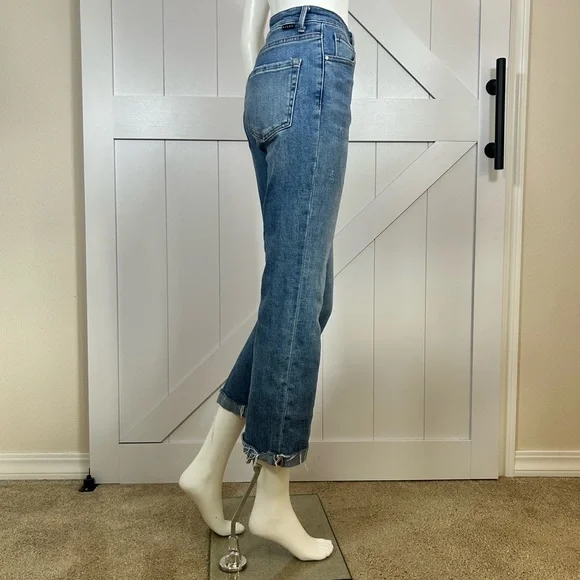 RISEN High Rise Button Fly Ankle Straight Leg. Size 5 /27” - Picture 11 of 16